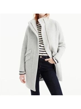 J. Crew Gray Cocoon Coat Size 14